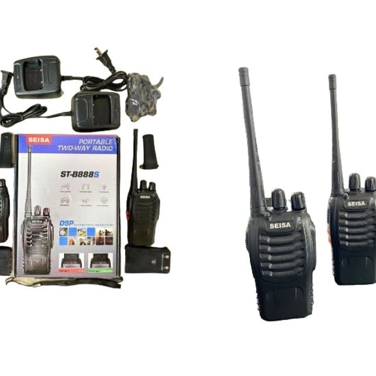 GENERICO - RADIO WALKIE TALKIE SEISA ST B888S - NEGRO