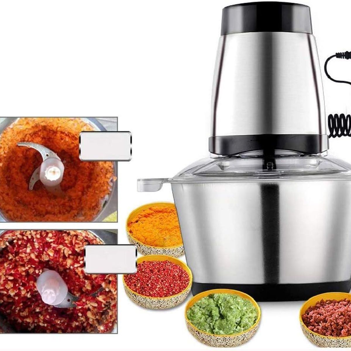 IMPORTADO MC - Procesador Picatodo Picador de Carne Alimentos de Acero Inoxidable