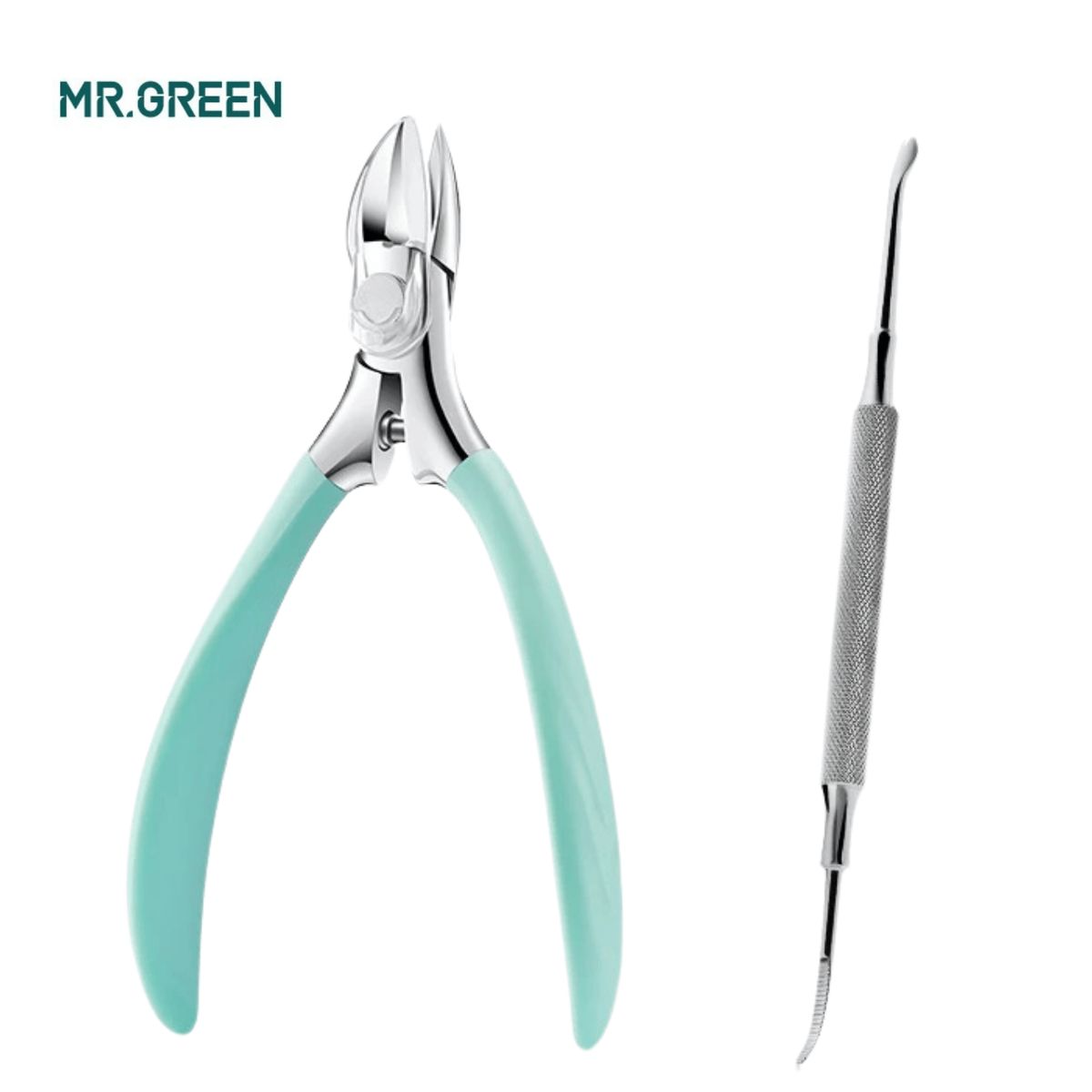 GENERICO - Cortauñas Uñas Encarnadas Pedicura Verde Cuidado Personal