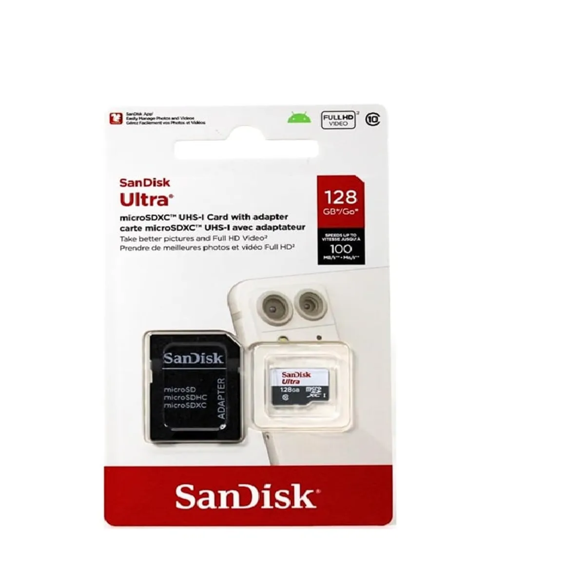 SANDISK - Memoria Micro SD Sandisk 128GB Ultra