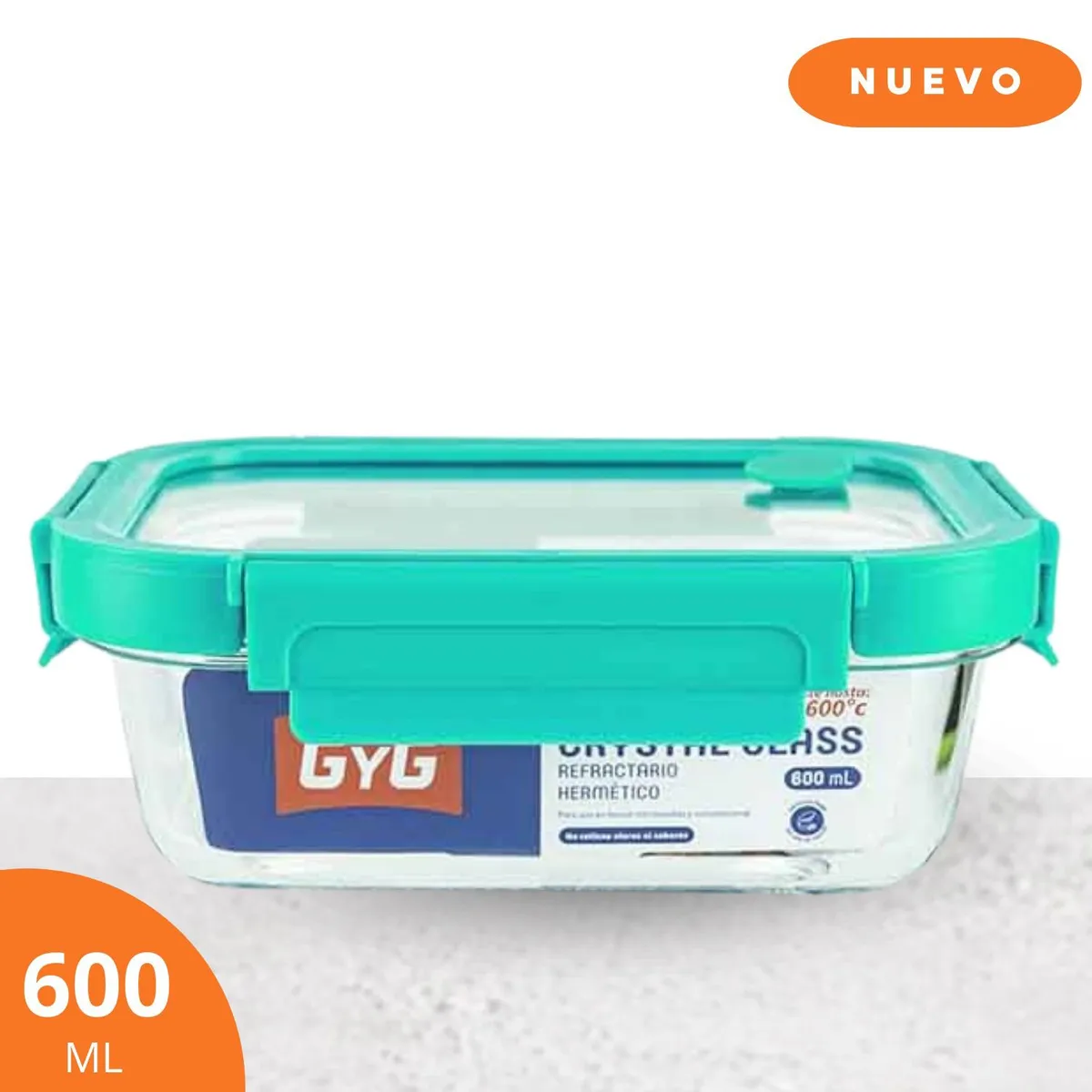 GENERICO - Taper Vidrio Rectangular 1 Lt Gyg