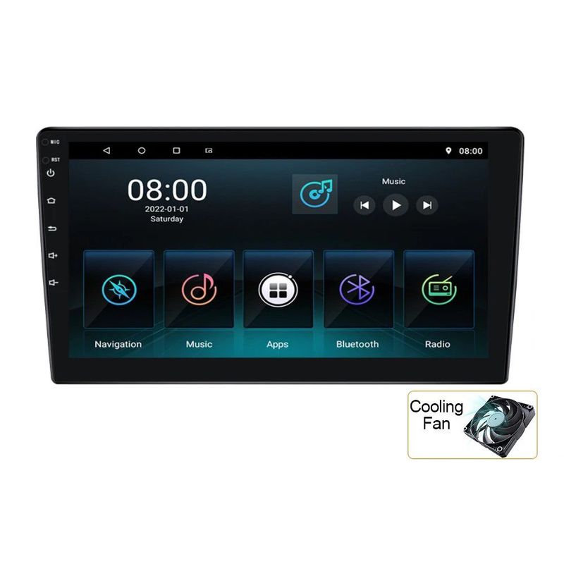 GENERICO - AUTORADIO ANDROID 2 DIN HD 9" 2GB+32GB WIFI GPS ANDROID AUTO CAR PLAY