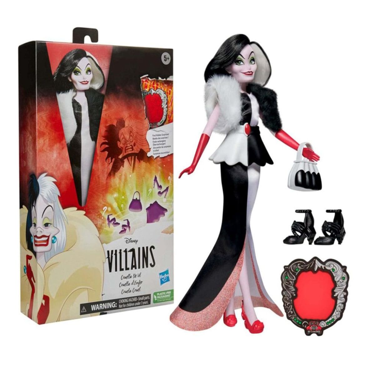 DISNEY - Muñeca Disney Princesas Villanas Cruella De Vil