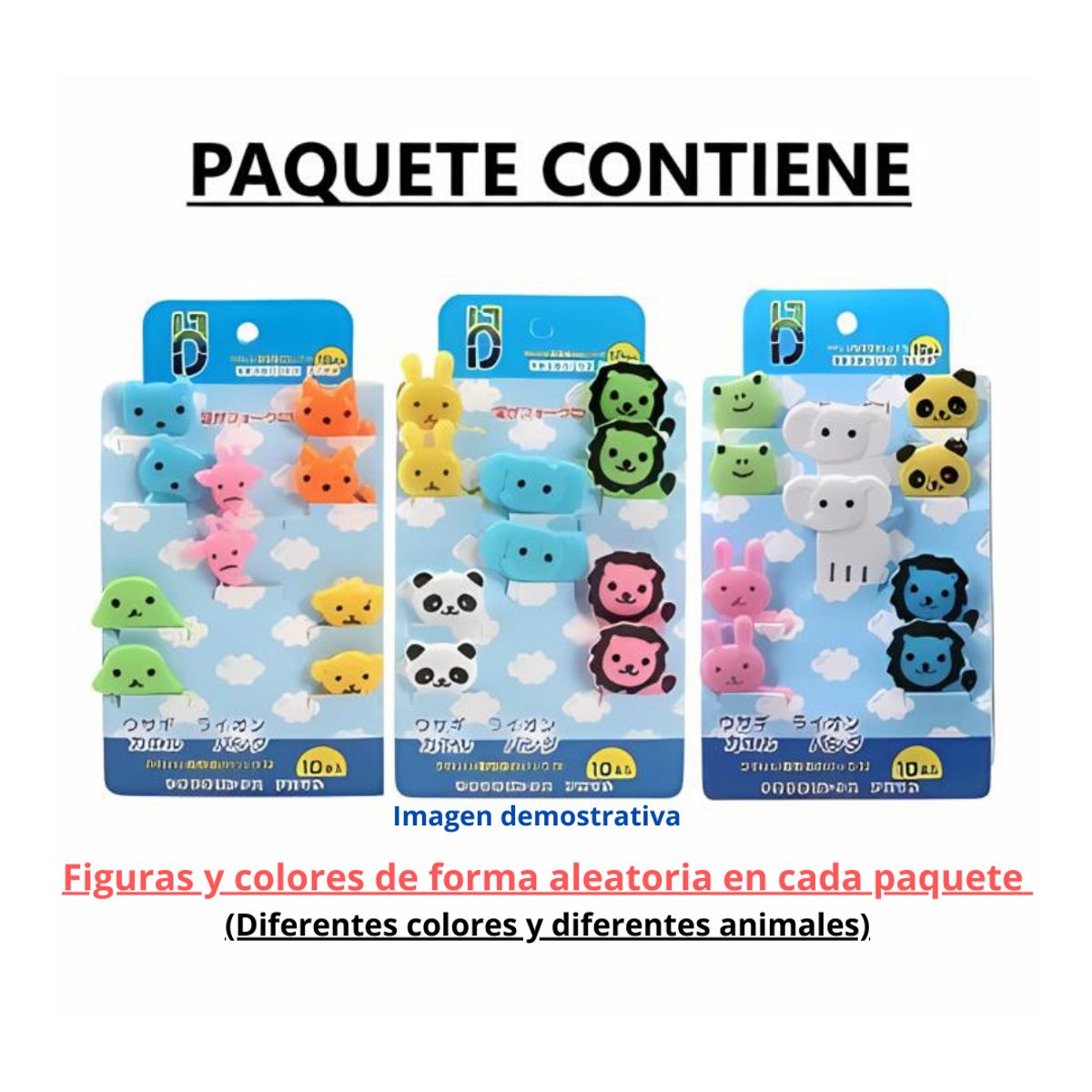 GENERICO - Kit 30 Mini tenedores con adorno de animales kawaii Aleatorio