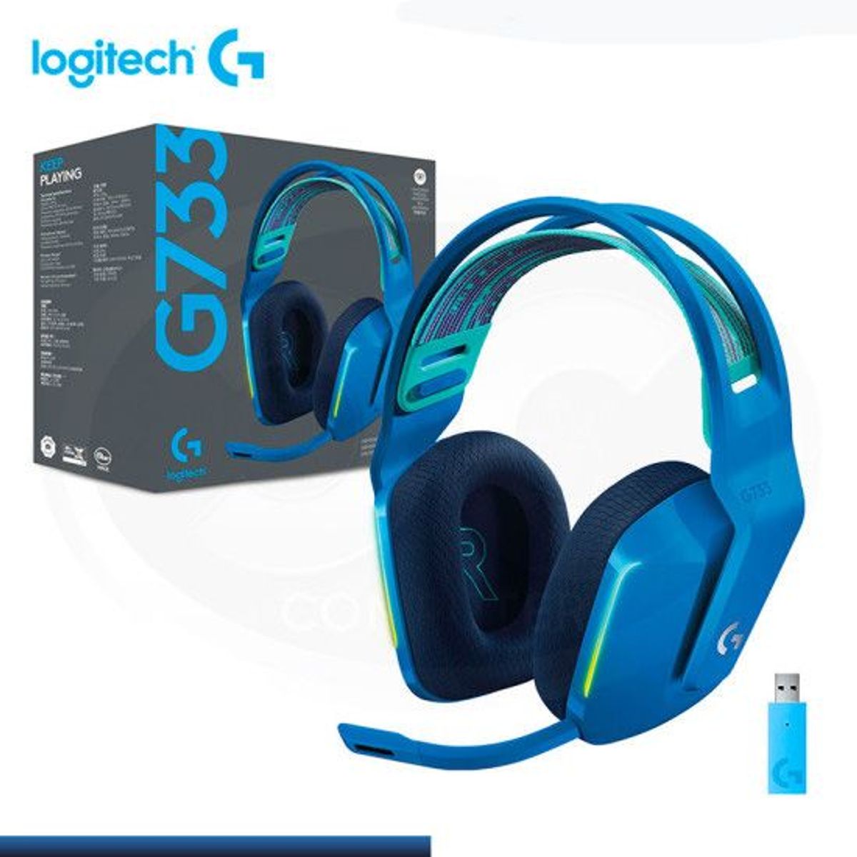 LOGITECH - AUDIFONO CMICROF LOGITECH G733 LIGHTSPEED BLUE
