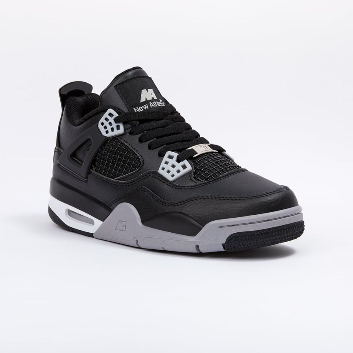 NEW ATHLETIC - ZAPATILLAS NEW ATHLETIC SKATEBOARDING FLATS23 NEGRO CON GRIS PARA MUJER