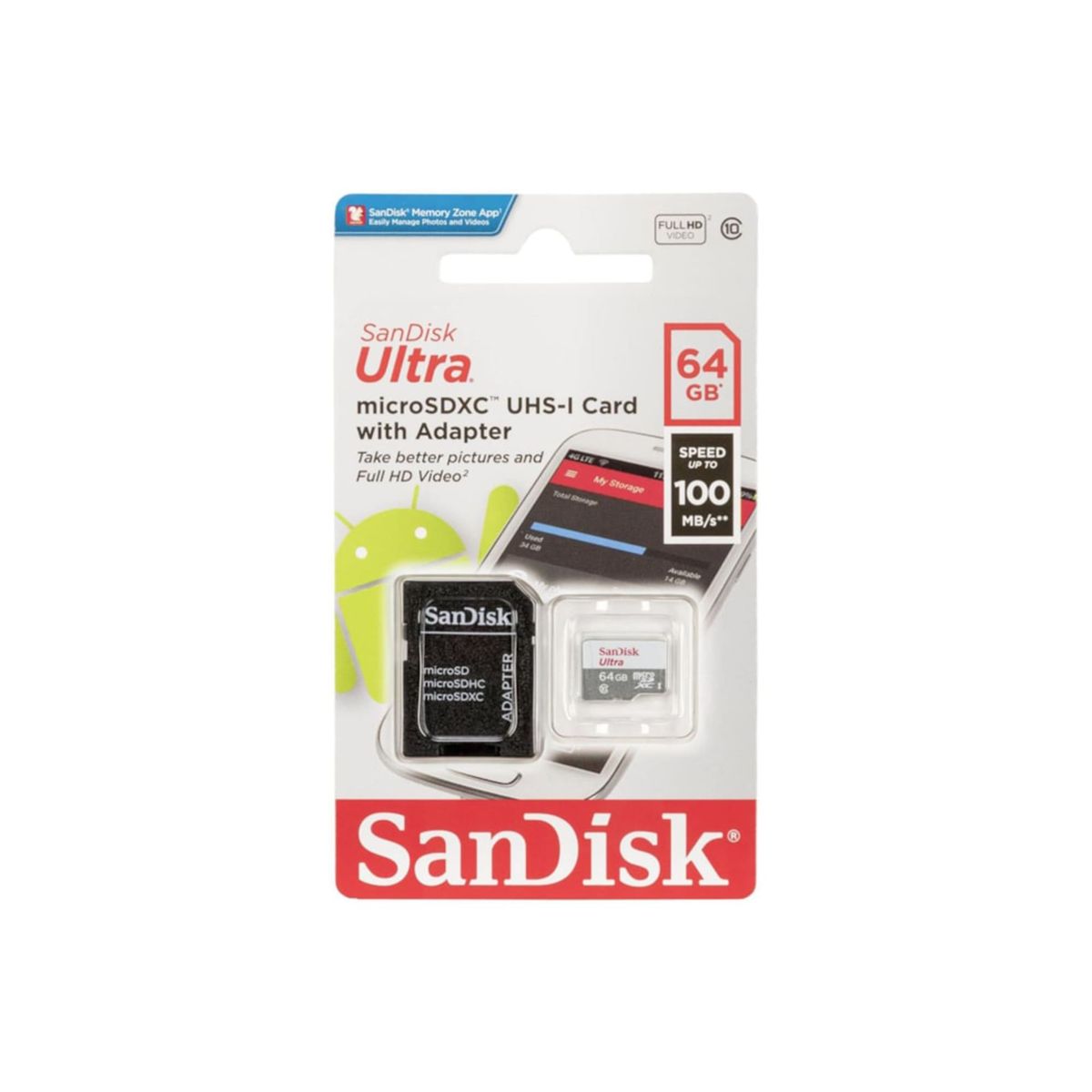 SANDISK - MEMORIA FLASH SANDISK UHS-I 64GB