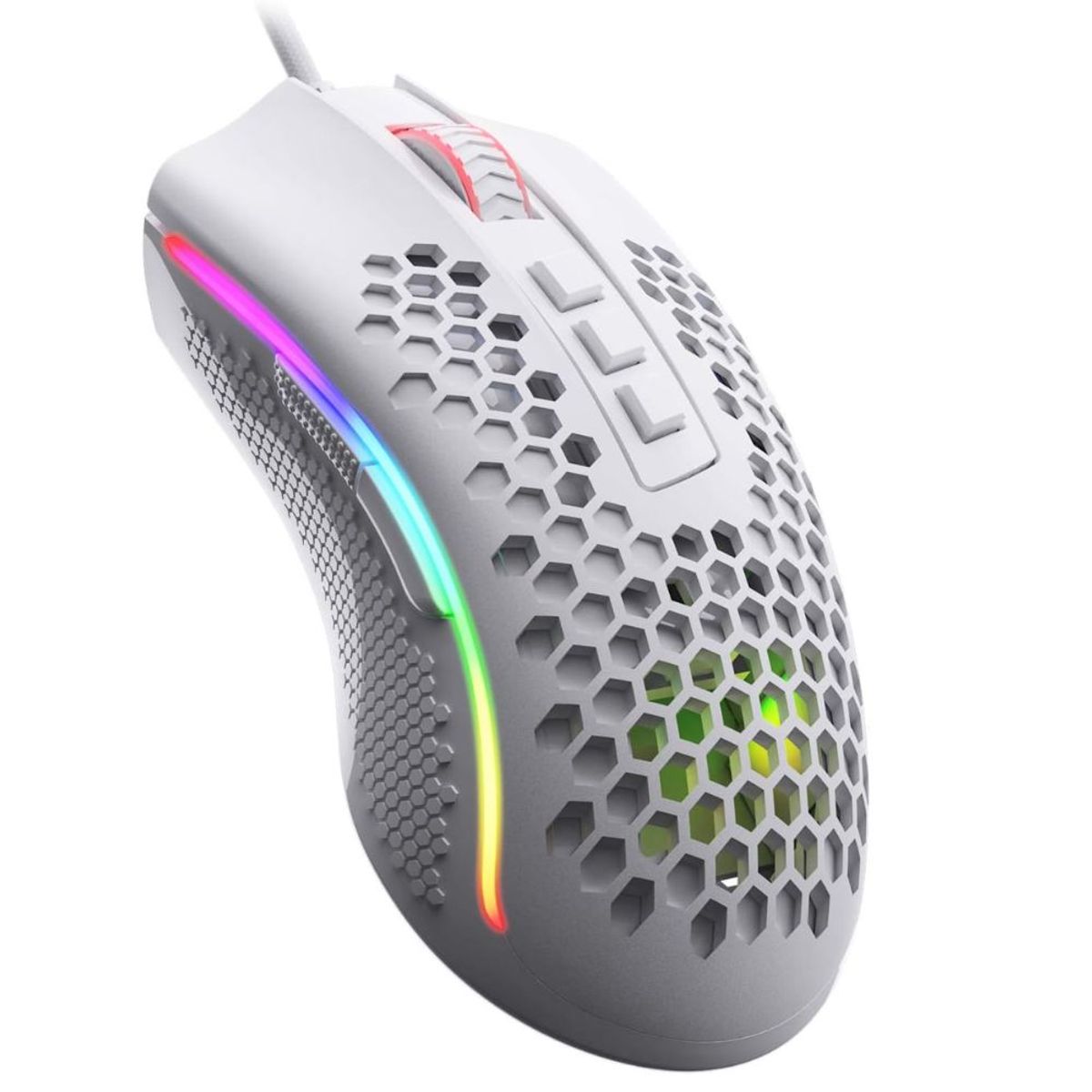 REDRAGON - MOUSE GAMER REDRAGON DPI 16000 STORM ELITE M988W-RGB WHITE