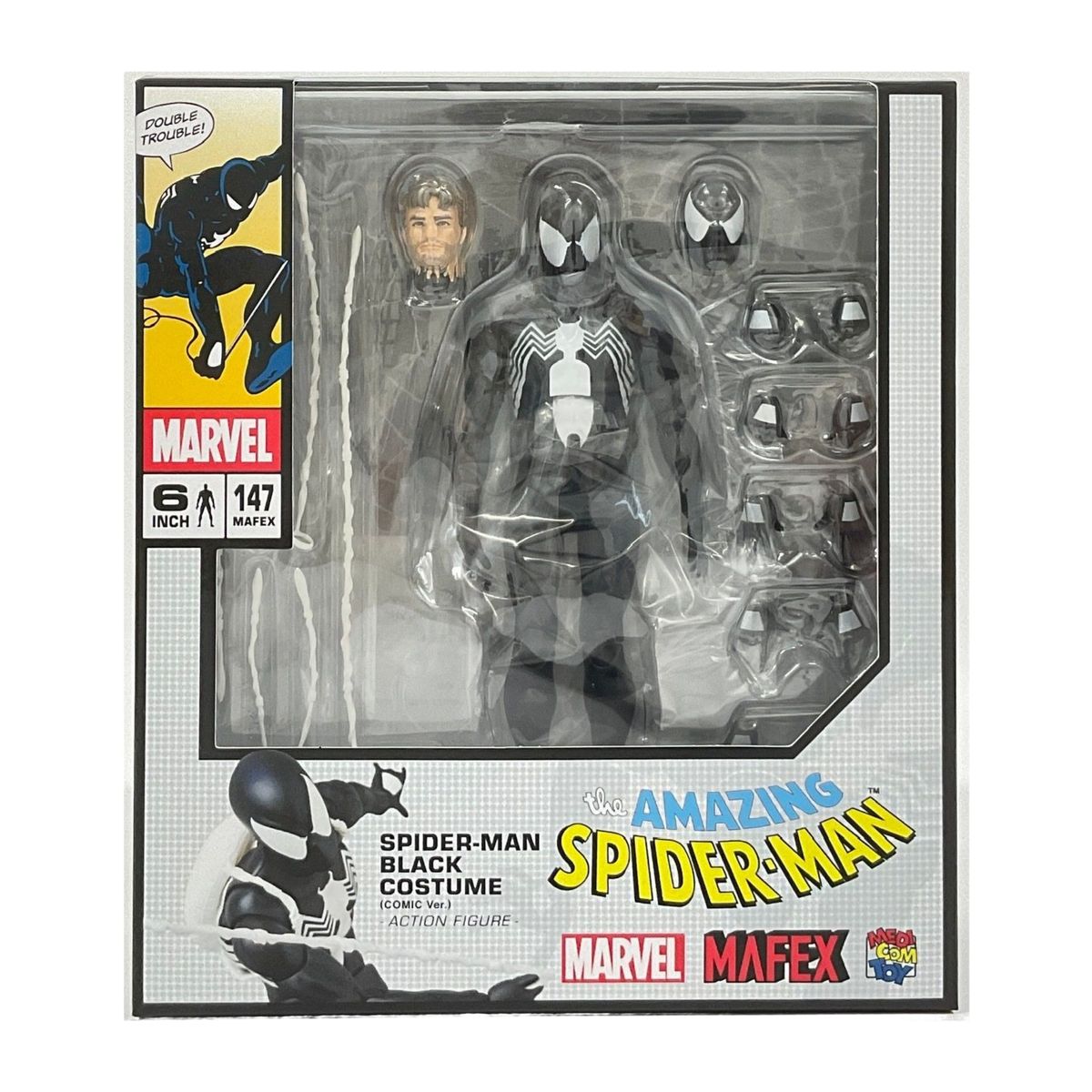 MARVEL - Figura Spiderman Secret Wars MAFEX 147 Spider-Man Black Suit
