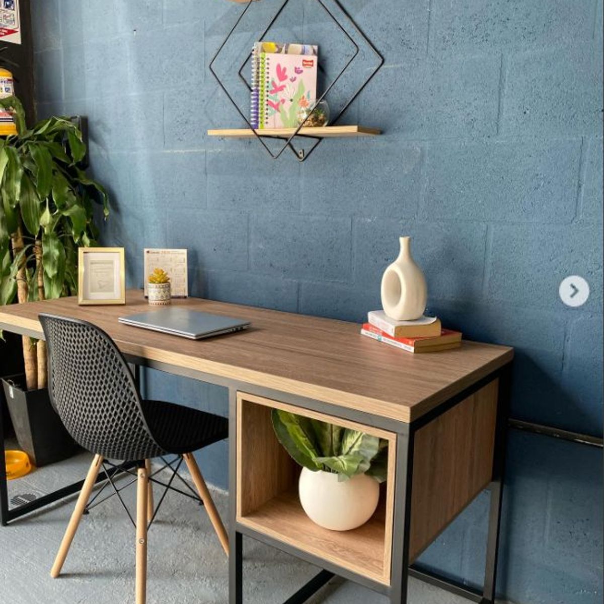 NACION MUEBLES - ESCRITORIO MODERNO RUSTICO MILE