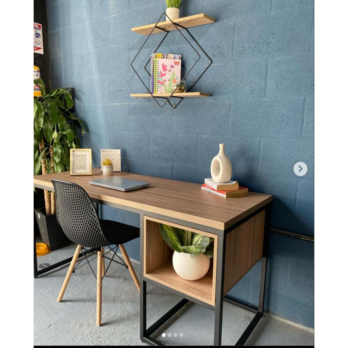 NACION MUEBLES - ESCRITORIO MODERNO RUSTICO MILE