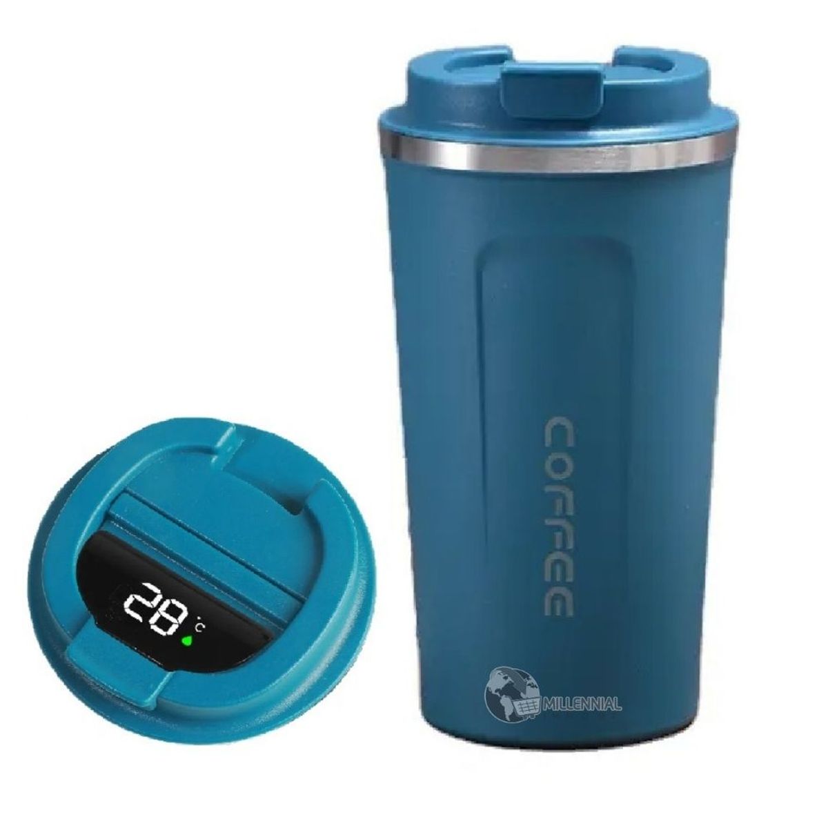 GENERICO - Taza de Café Digital de 510 ml con Sensor de Temperatura