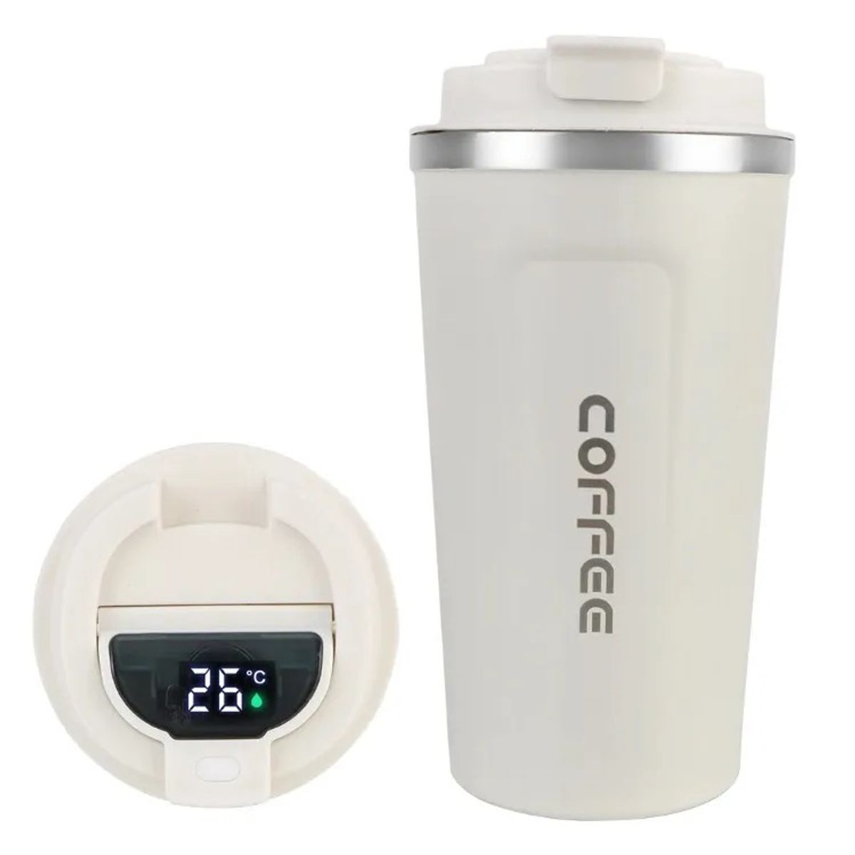 GENERICO - Tazas de Café de Acero Inoxidable Vaso Digital de 510 ml