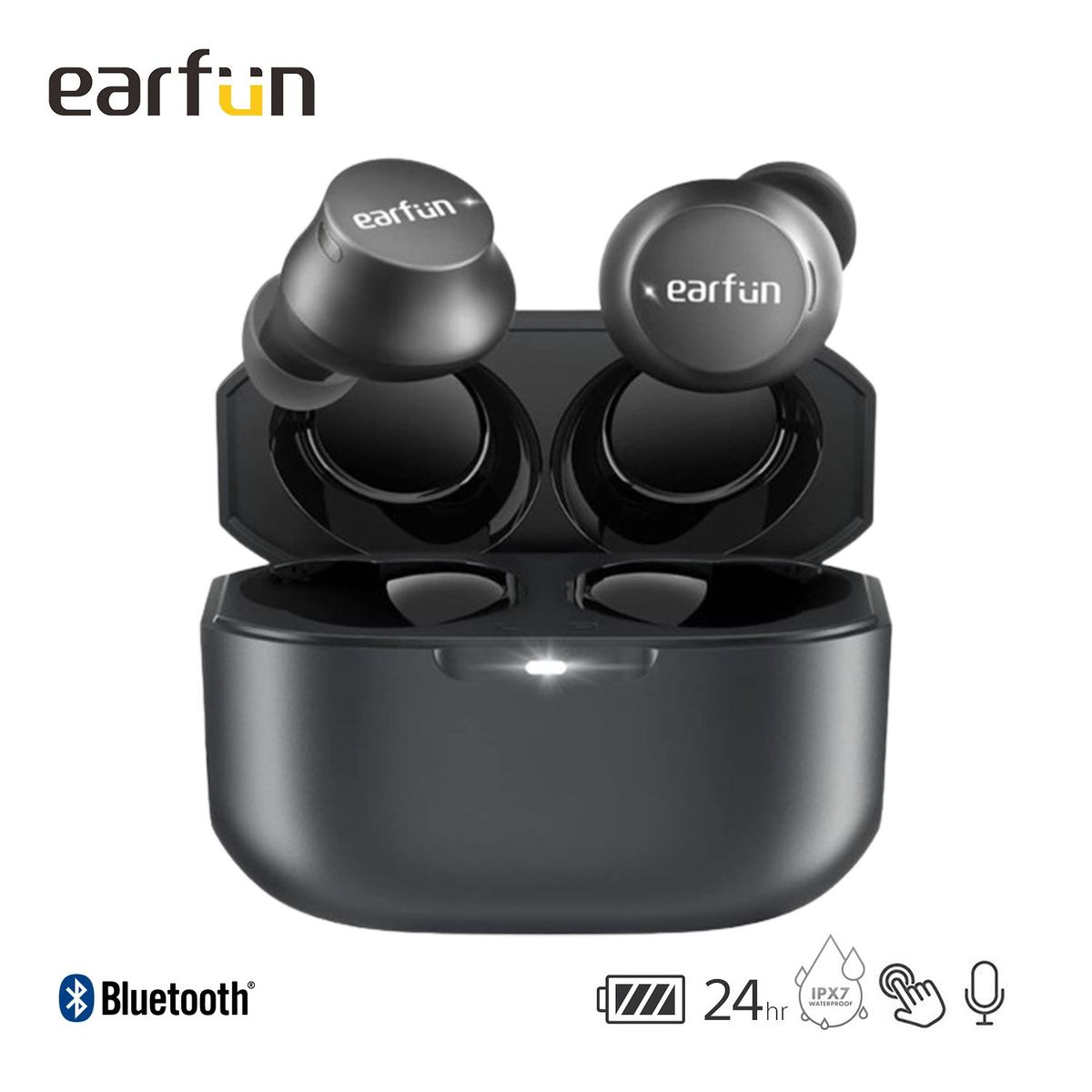 EARFUN - Audifonos Earfun In-Ear Free Mini Bth Touch Ipx7 Res al Agua 24h Negro
