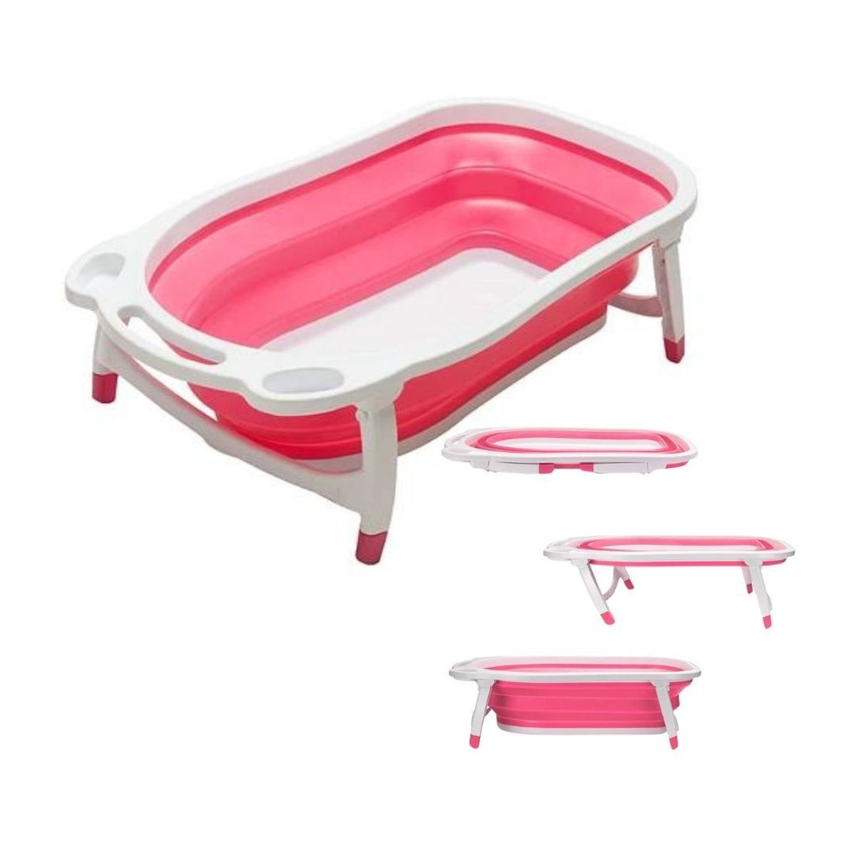 GENERICO - Bañera Plegable Patas Antideslizantes Para Bebés - Niño