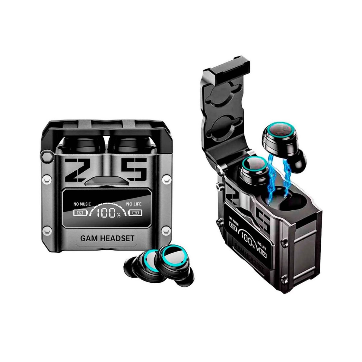 GENERICO - Audifonos Gamer TWS Bluetooth M25 Con Powerbank