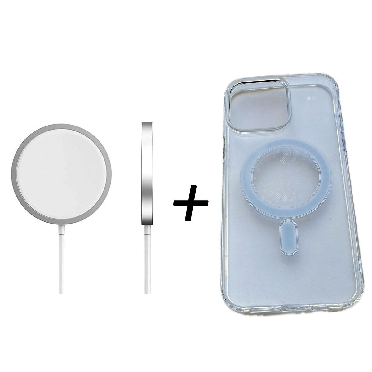 OEM - Case Magsafe Clear con Cargador inalámbrico  para iPhone 13 Pro Max