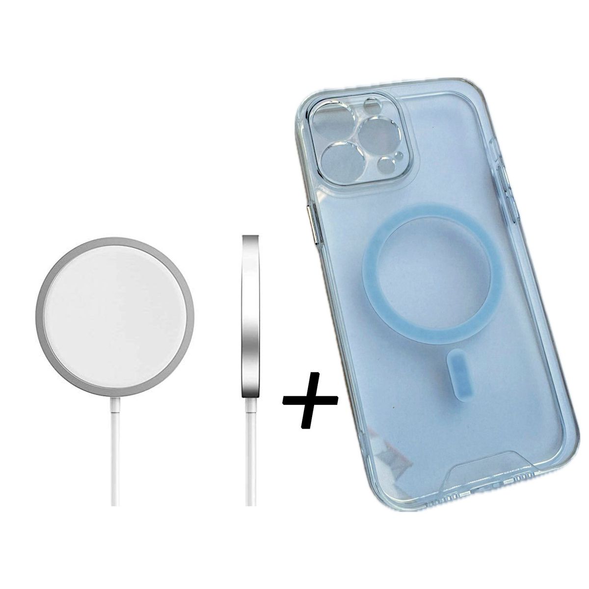 OEM - Case Magsafe Clear con Cargador inalámbrico  para iPhone 13 Pro Max
