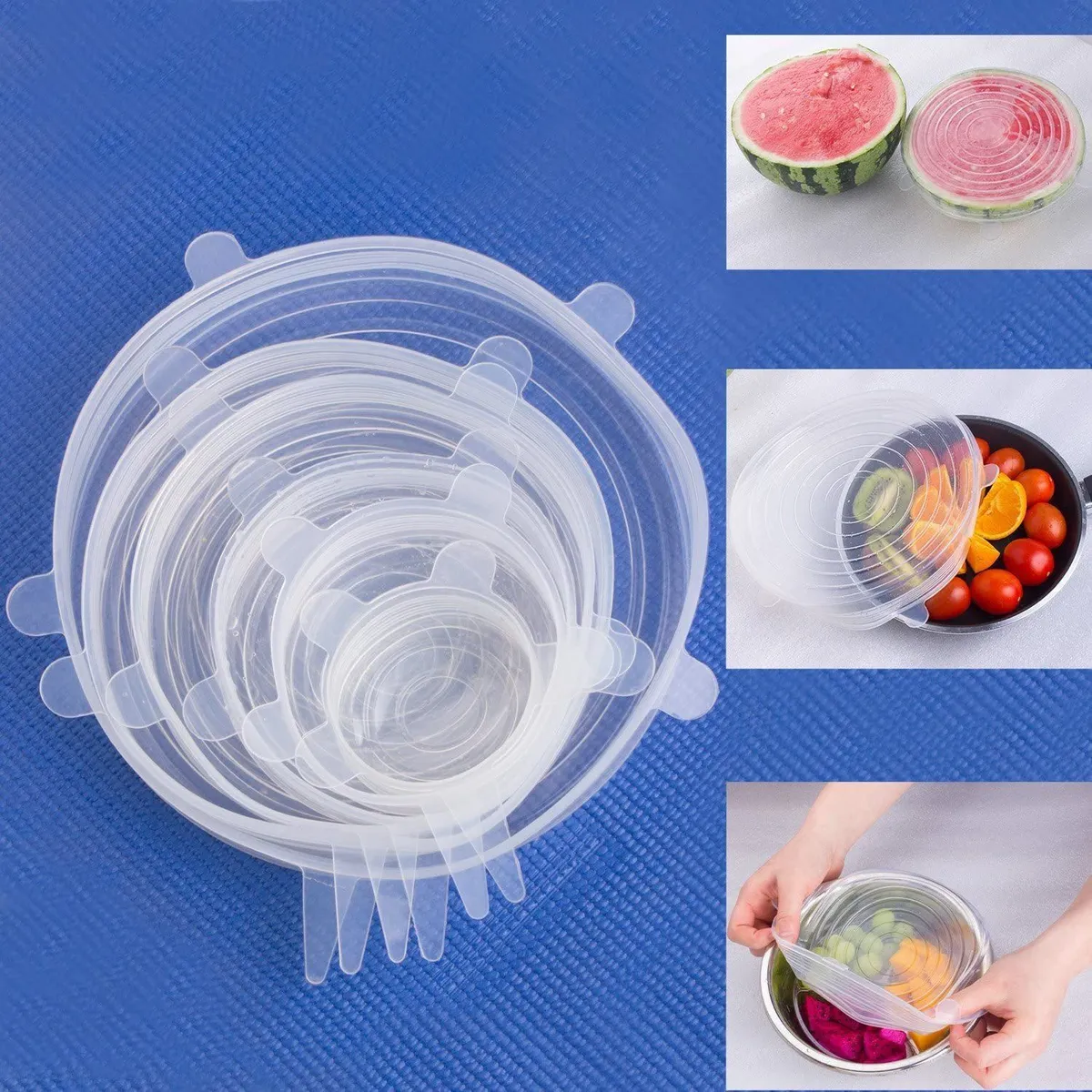 GENERICO - TAPA DE SILICONA ADAPTABLES PARA TAPER CUADRADOS Y REDONDOS - BLANCO