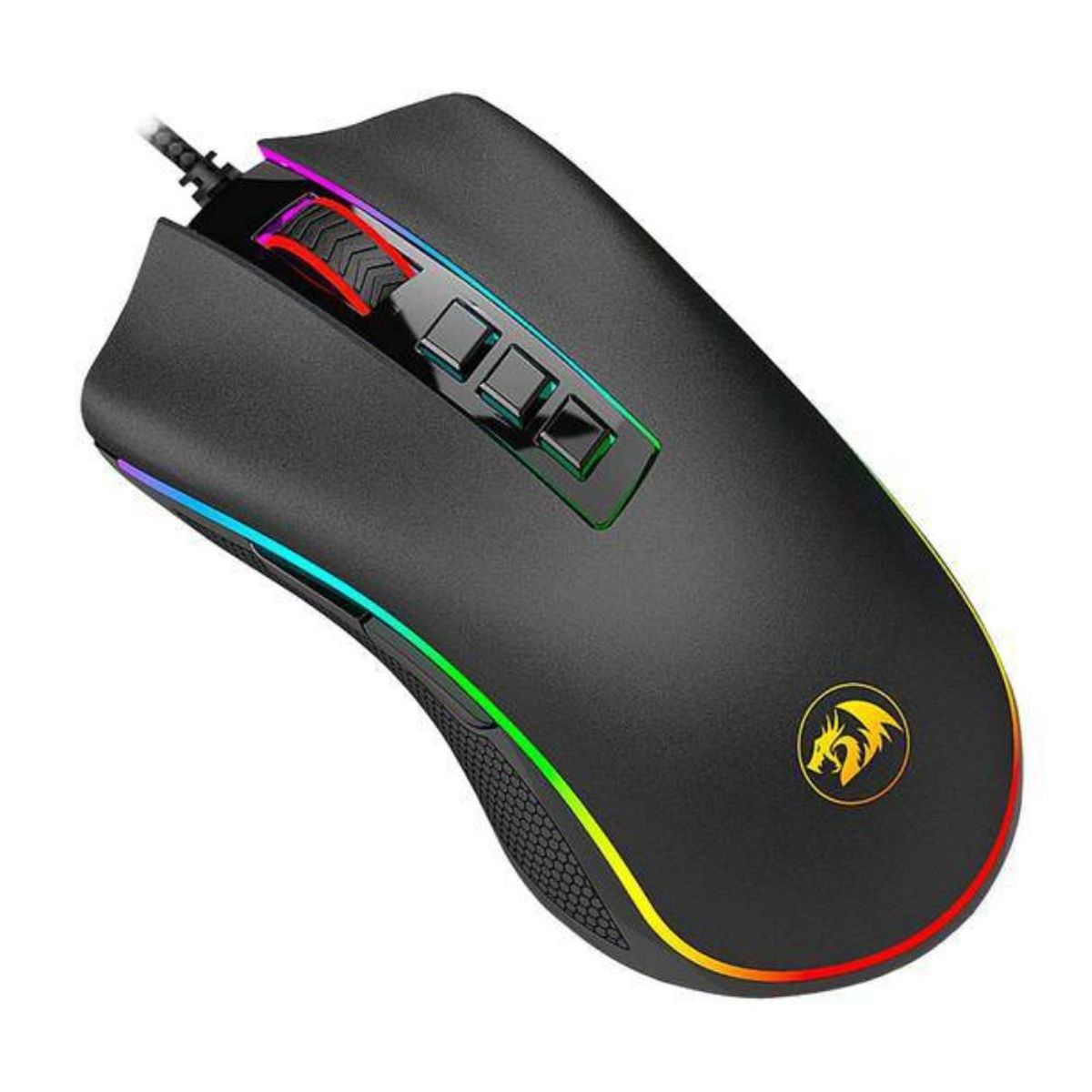 REDRAGON - MOUSE GAMER REDRAGON 9 BOTONES DPI 10000 COBRA M711 RGB DPI 10 000 USB