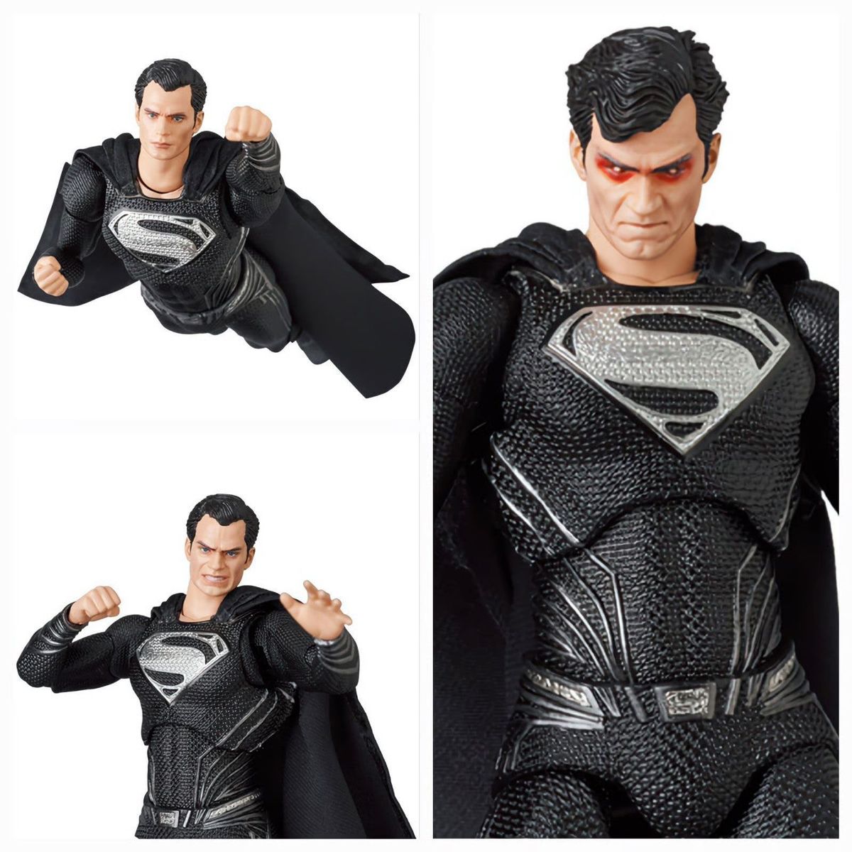 MARVEL - Figura Justice League MAFEX 174 Superman Black Suit