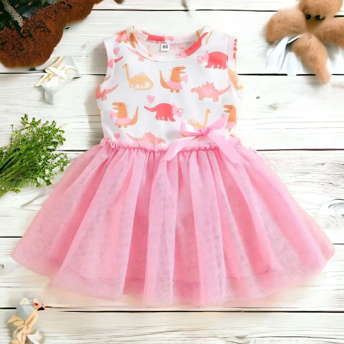 GENERICO - Vestido de Niña Bebe Safari Dinosaurios