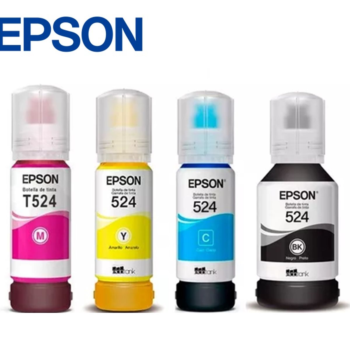 EPSON - PACK TINTA EPSON T524 NEGRO y COLORES Para L6580 L15150 L15160