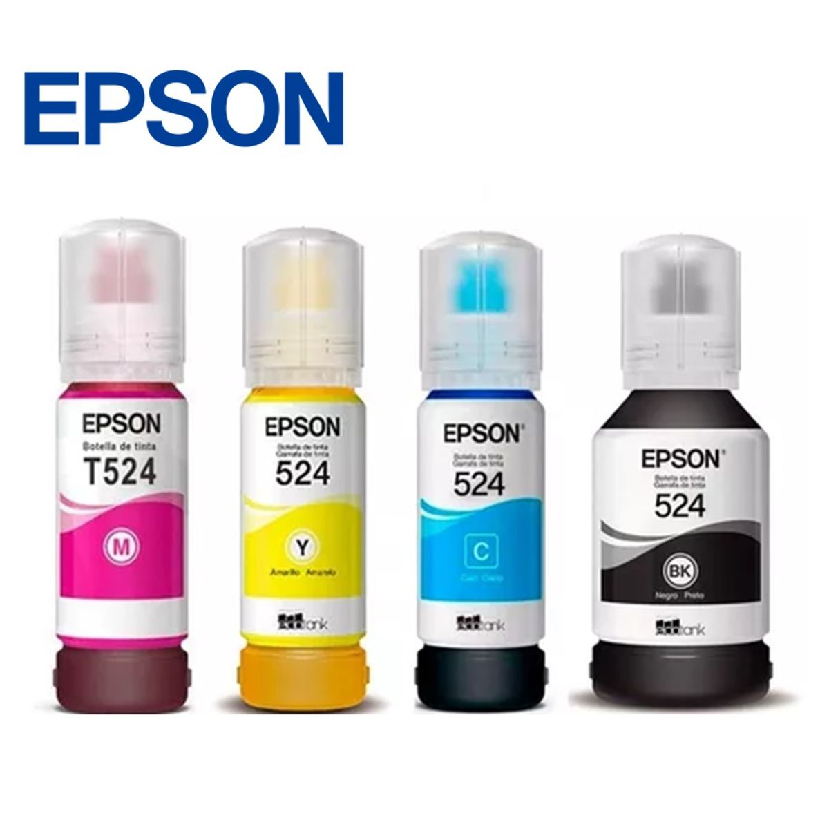 EPSON - PACK TINTA EPSON T524 NEGRO y COLORES Para L6580 L15150 L15160