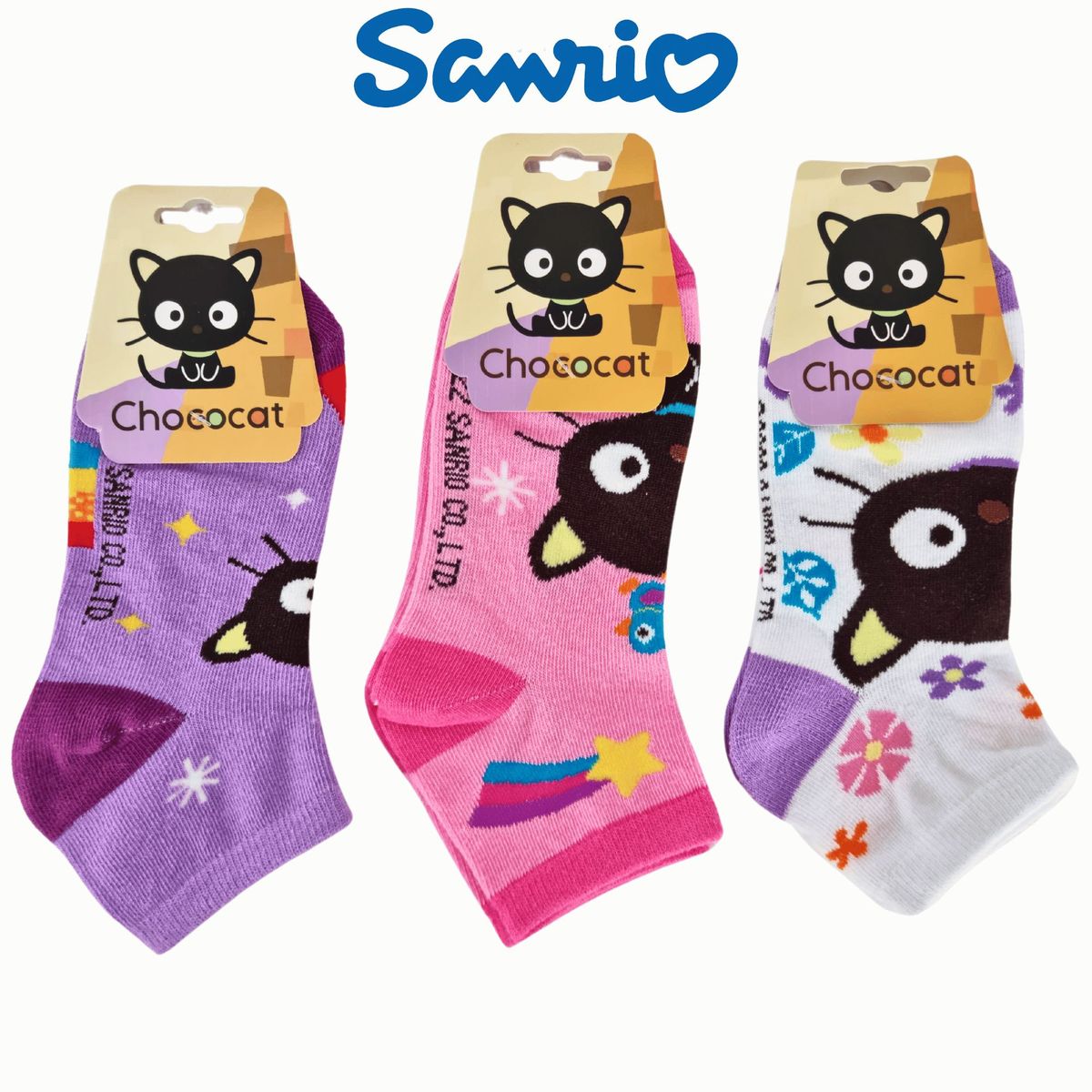 SANRIO - Pack 3 Medias Sanrio Mujer - CHOCOCAT
