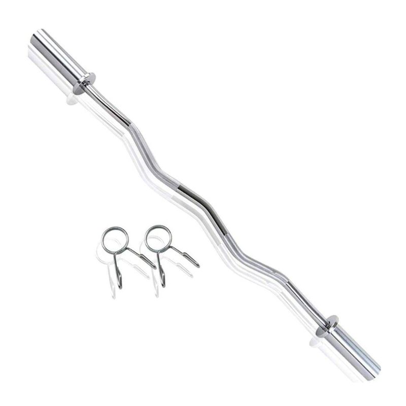 GETHEX - Barra Olimpica Zeta de 120cm + Seguros