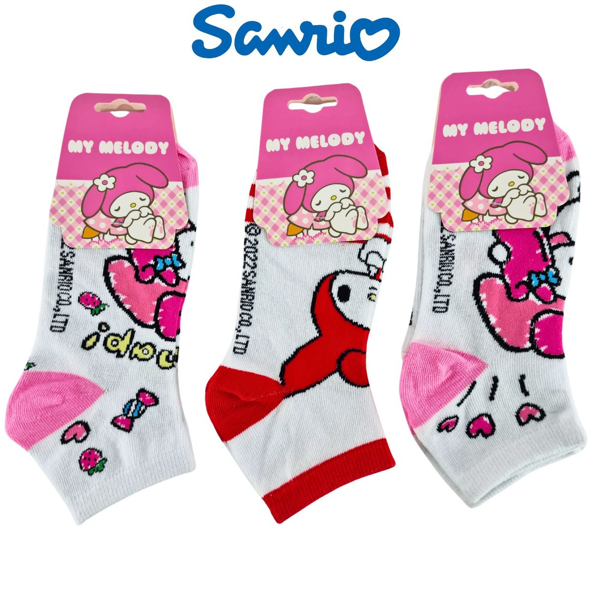 SANRIO - Pack 3 Medias Sanrio Mujer - MY MELODY