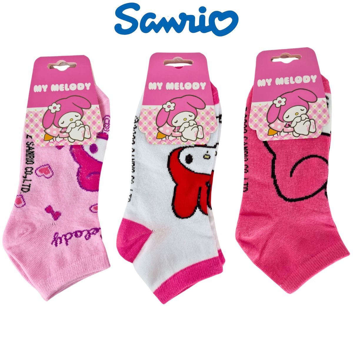 SANRIO - Pack 3 Medias Sanrio Mujer - MY MELODY