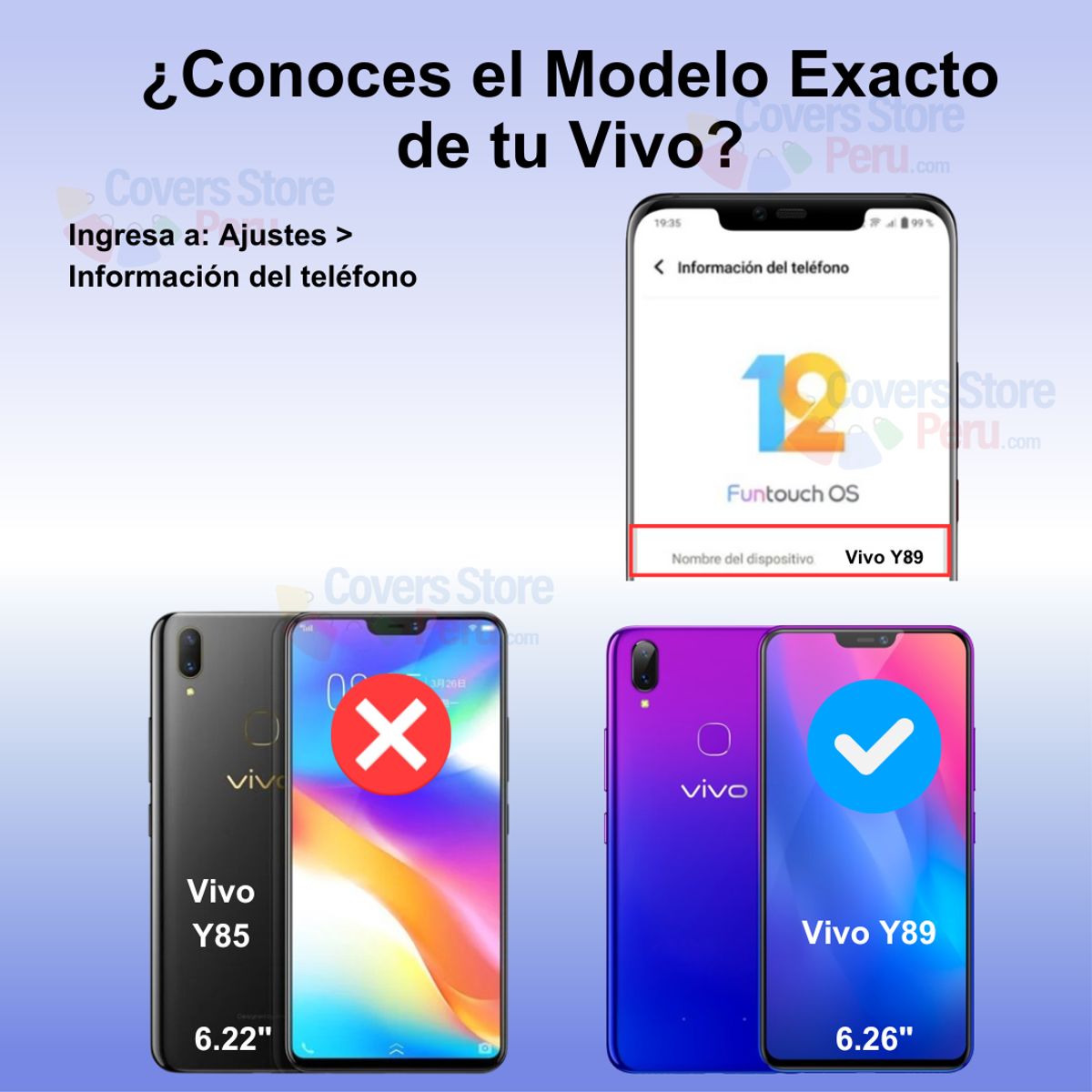 GENERICO - Mica para Vivo Y89 Film Hydrogel Anti-Espía Antishock Resistente