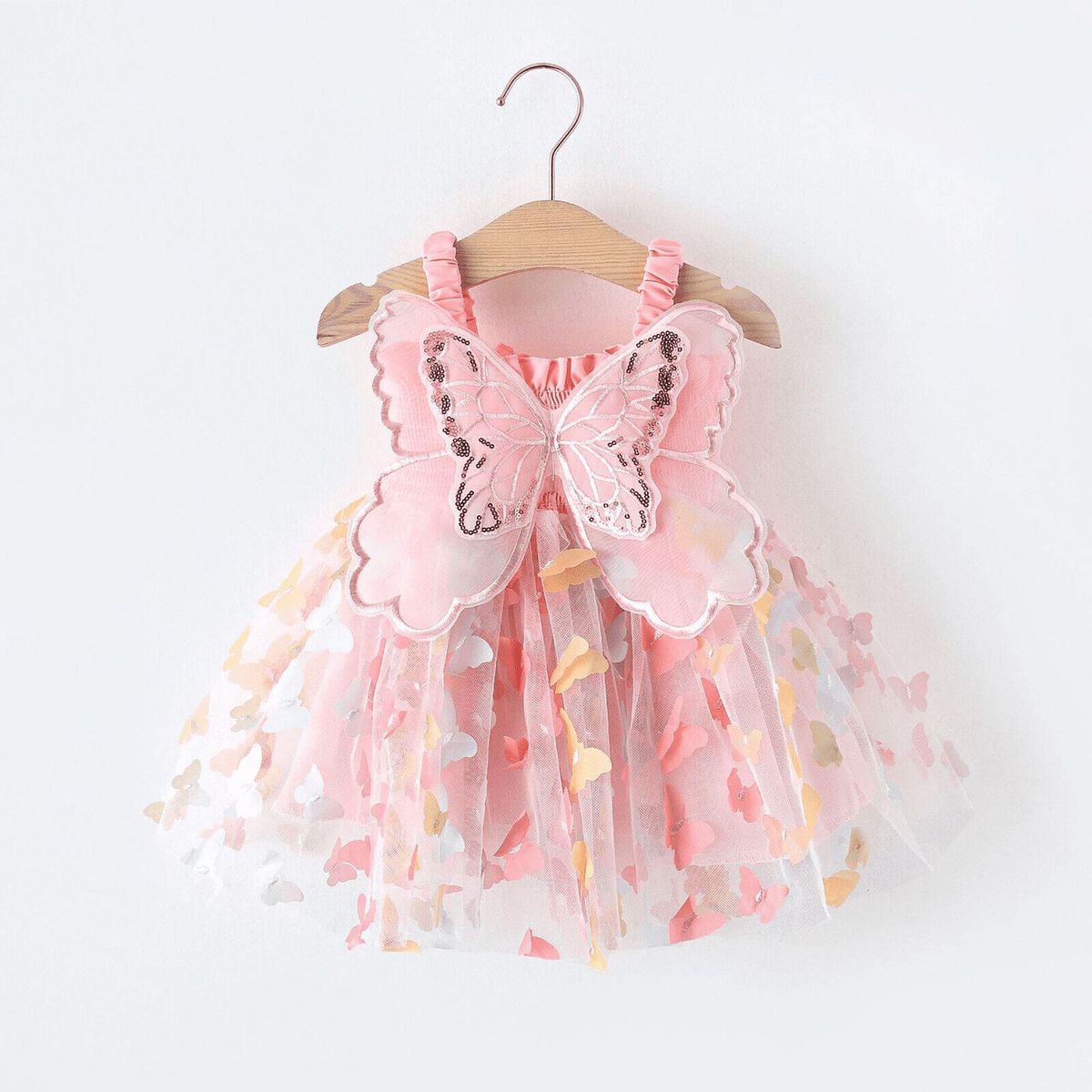 GENERICO - Vestido de  Bebe Mariposa