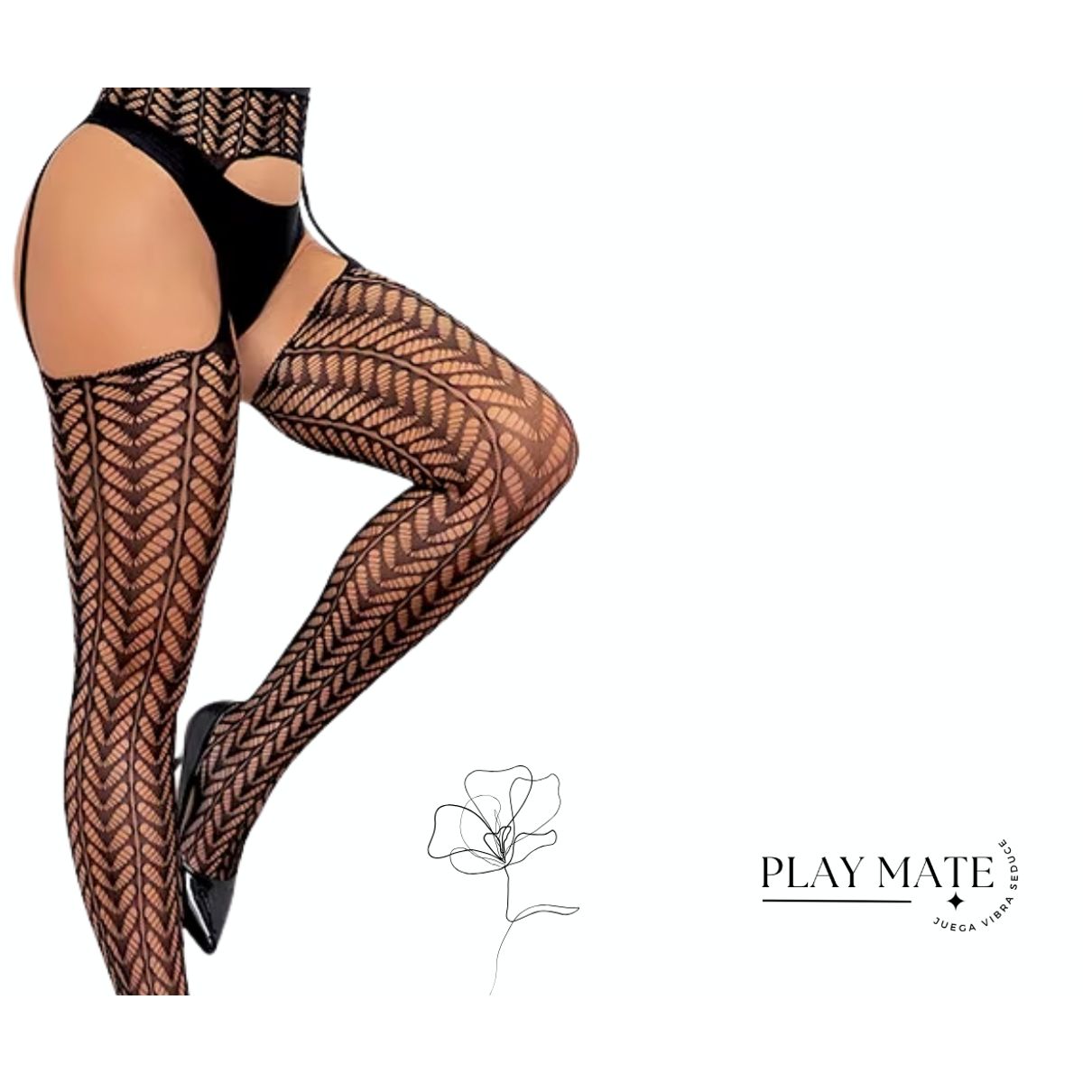 GENERICO - Pantimedias portaligas baile Heels TRAMA