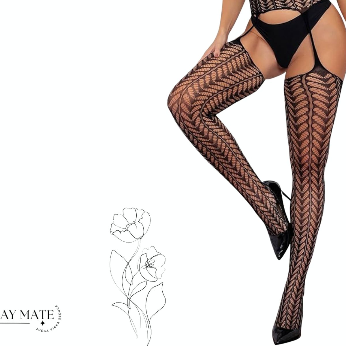 GENERICO - Pantimedias portaligas baile Heels TRAMA