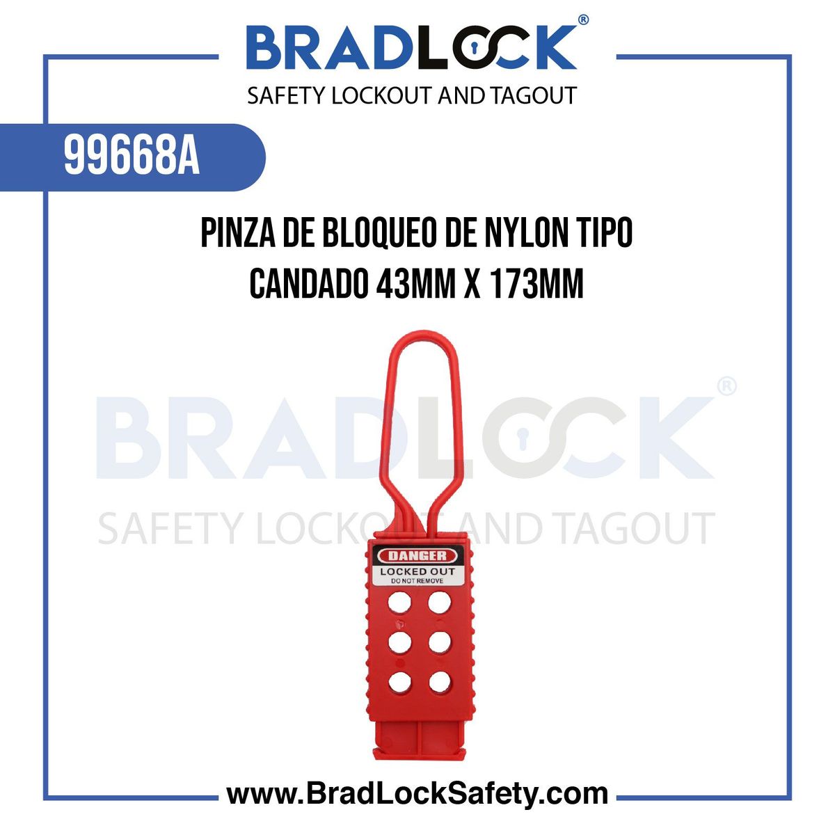 BRADLOCK - Pinza de Bloqueo de Nylon