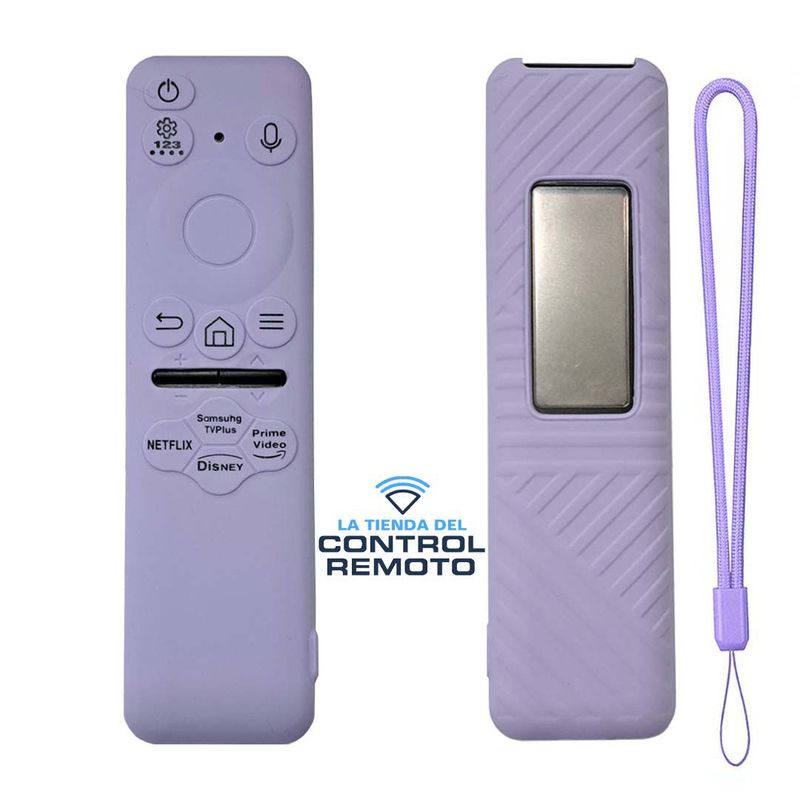 CASE - Protector Silicona Para Control Samsung 2023 Solar BN59-01432 - Lila