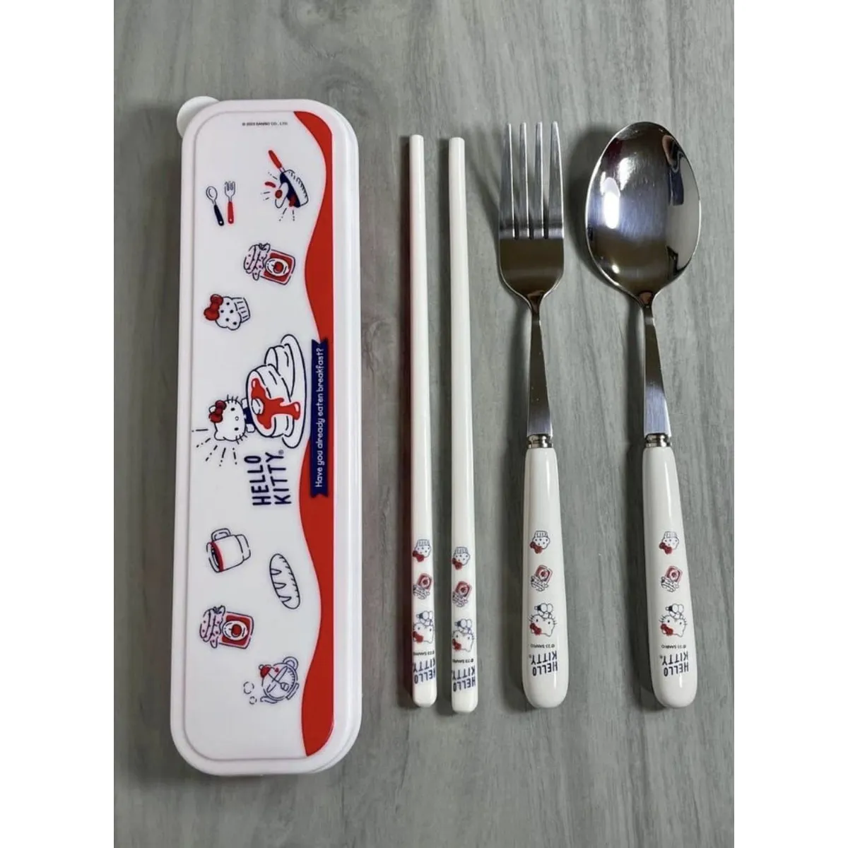 GENERICO - Set de cubiertos Hello Kitty