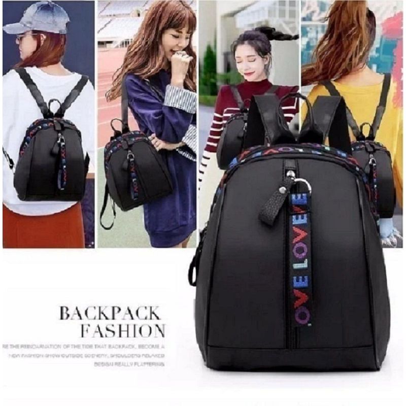 GENERICO - Mochila Antirrobo Impermeable Para Mujer Oxford Negro