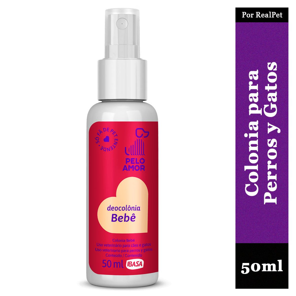 GENERICO - Colonia Bebe Ibasa para Perros y Gatos Toque Dulce 50ml
