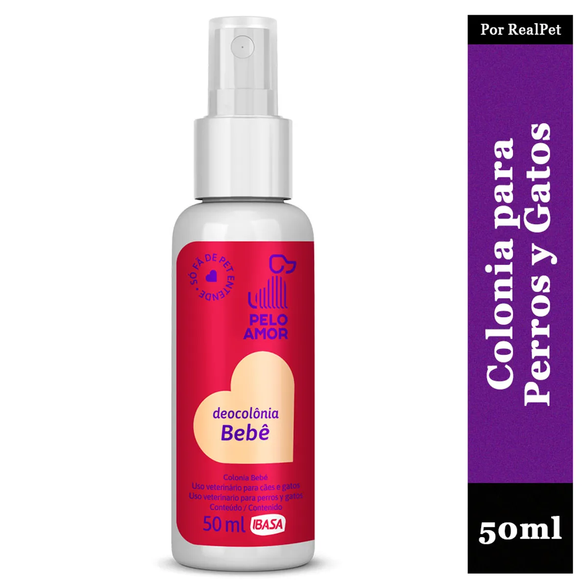 GENERICO - Colonia Bebe Ibasa para Perros y Gatos Toque Dulce 50ml