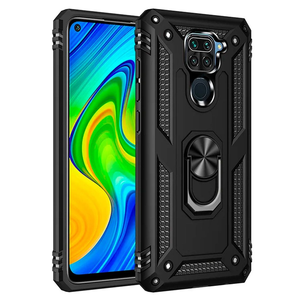 GENERICO - Case armor xiaomi redmi note 9 negro