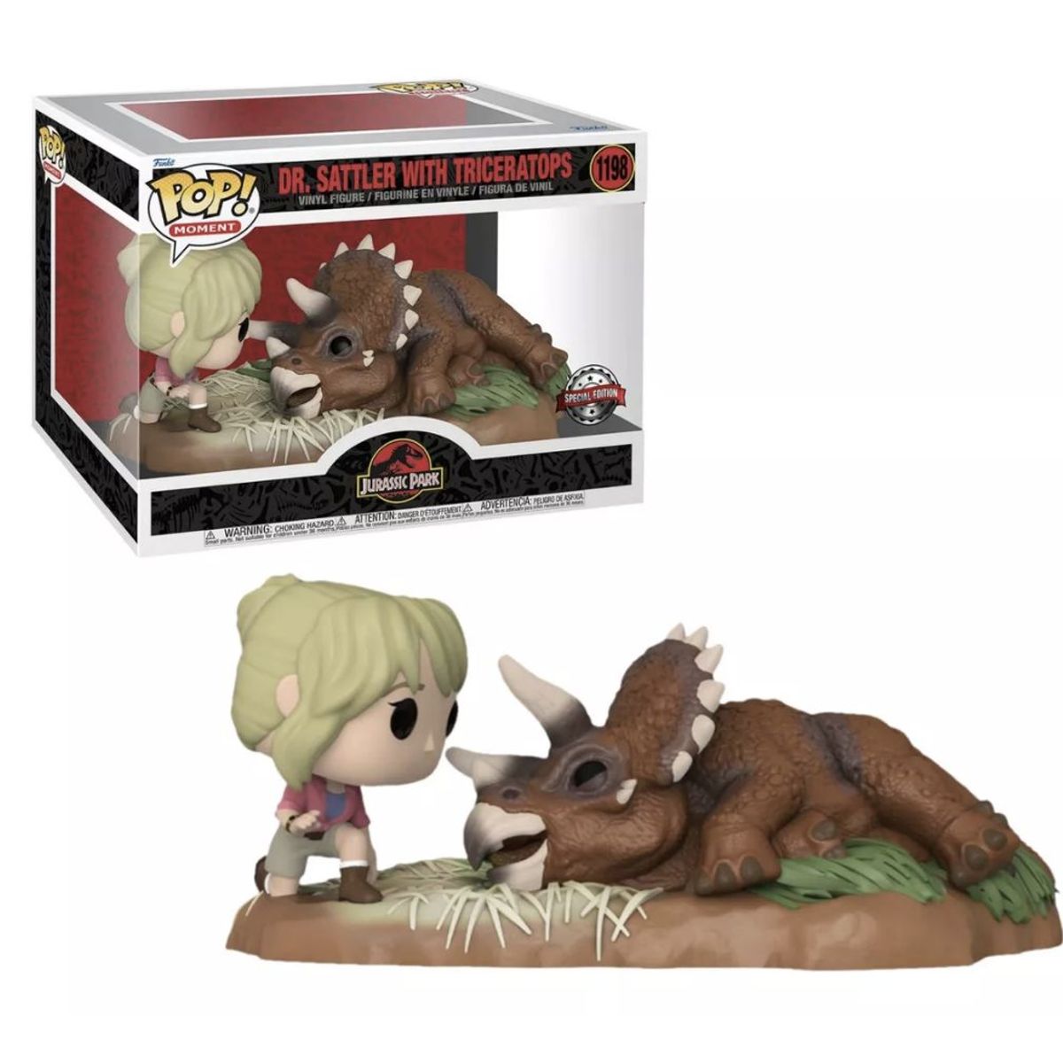 FUNKO - Dr Sattler With Triceraptor Funko Pop 1198  Jurassic Park