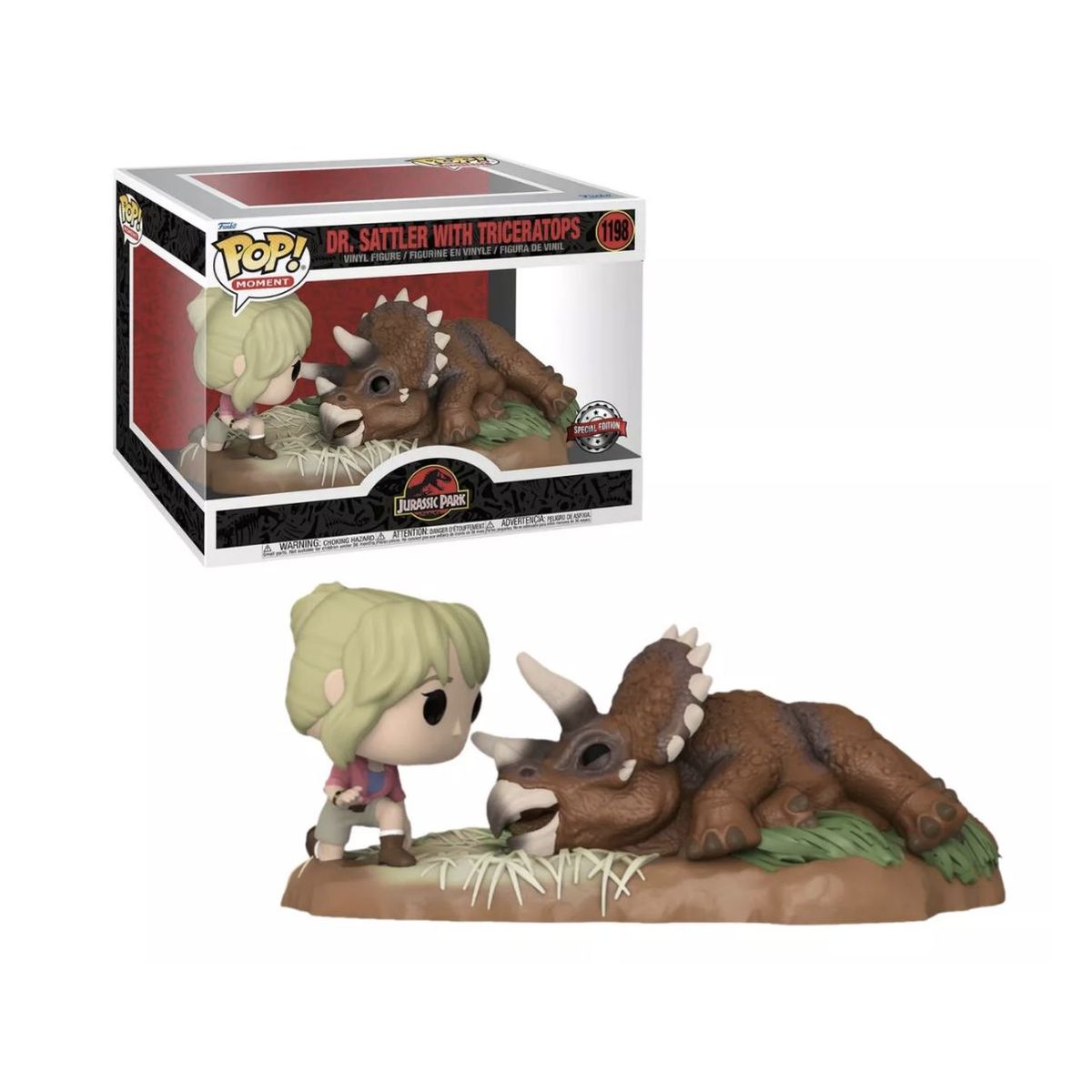 FUNKO - Dr Sattler With Triceraptor Funko Pop 1198  Jurassic Park