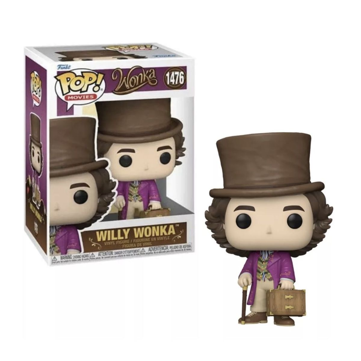 FUNKO - Willy Wonka Funko Pop 1476 Wonka Pop Movies Original