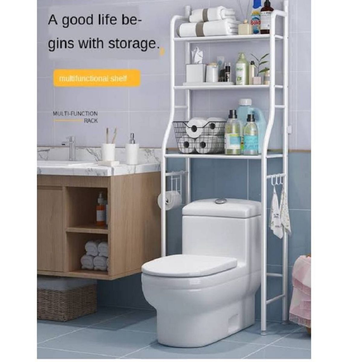 GENERICO - Estante Organizador Para Baño Inodoro Alta Calidad