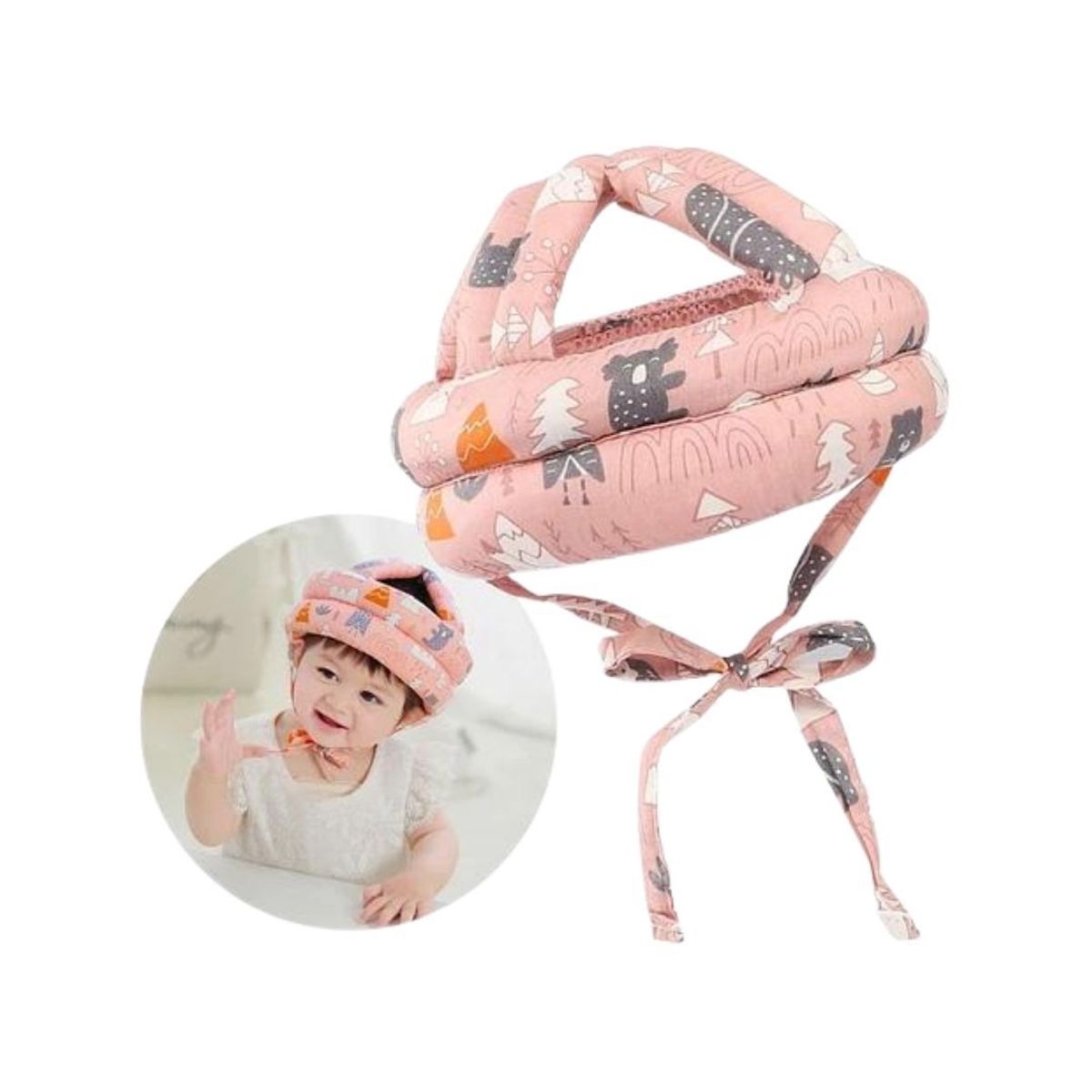 GENERICO - Gorro Protector Anticaída Para Bebés - Niña