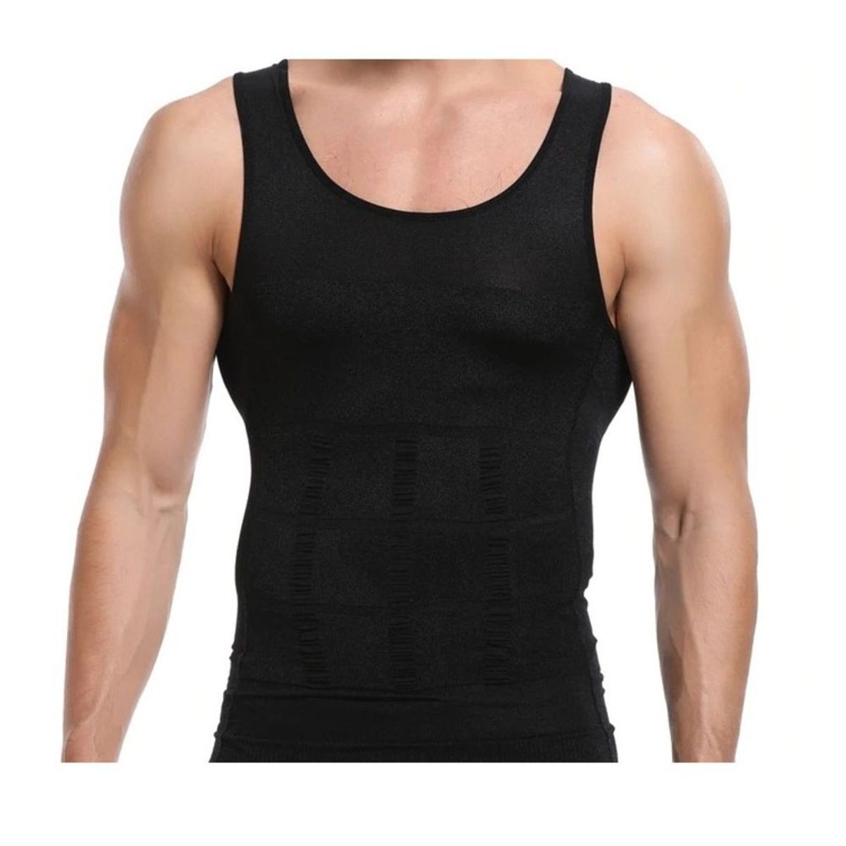 GENERICO - Bividi de alta compresión abdominal camiseta Slim de adelgazamiento