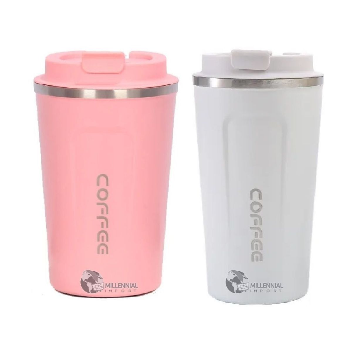 GENERICO - Vaso Térmico Con Control De Temp C° De Acero 510 ml Color para Dama